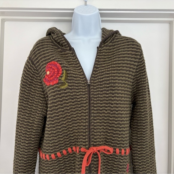 CAbi Wool Blend Sweater Jacket Long Size M - Picture 3 of 7